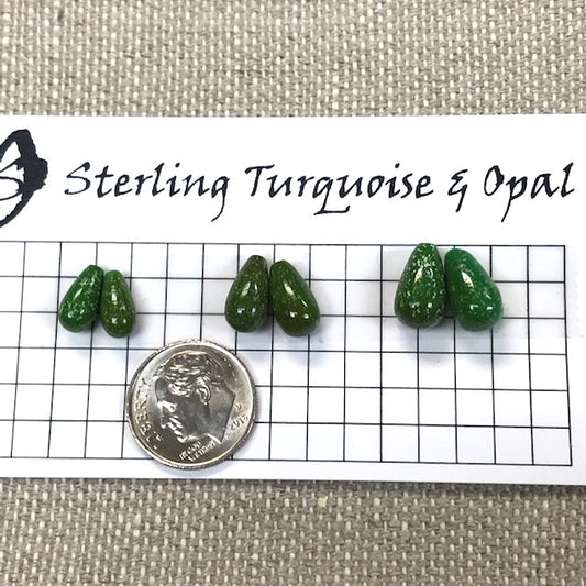 Emerald Valley Top Drilled Drops -- Set of 6