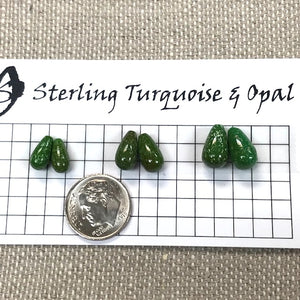 Emerald Valley Top Drilled Drops -- Set of 6