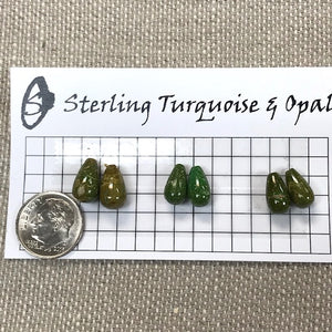 Emerald Valley Top Drilled Drops -- Set of 6