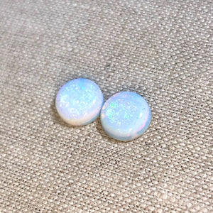 Sterling Opal 10mm Round Cabochon Set
