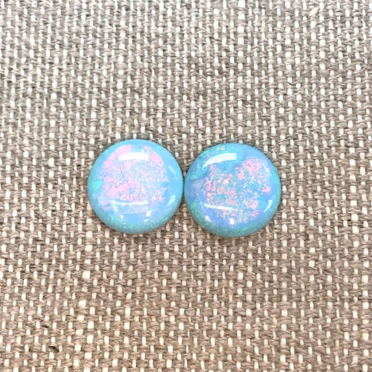 Sterling Opal 14mm Round Cabochon