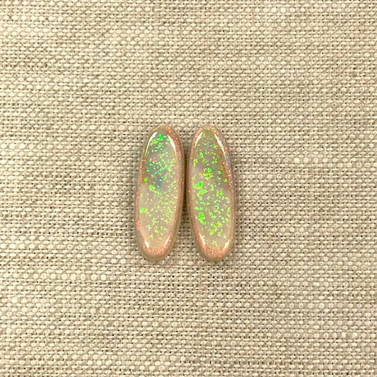 Sterling Opal 8x22mm Oval Cabochon Set