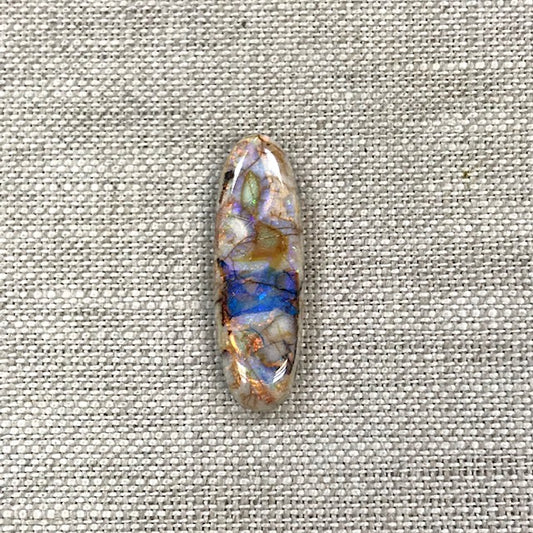 Sterling Opal 10x30mm Oval Cabochon