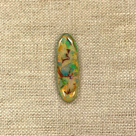 Sterling Opal 10x30mm Oval Cabochon