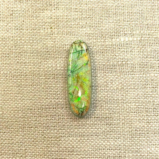 Sterling Opal 10x30mm Oval Cabochon