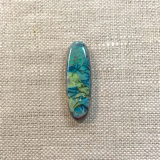 Sterling Opal 10x30mm Oval Cabochon