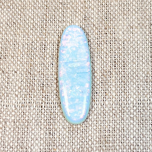 Sterling Opal 10x30mm Oval Cabochon