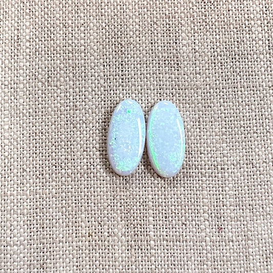 Sterling Opal 16x8mm Oval Set