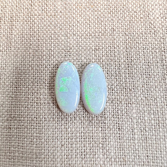 Sterling Opal 16x8mm Oval Set