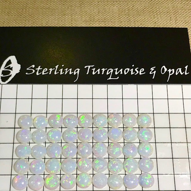 Sterling Opal 6mm Rounds -- 45 pc