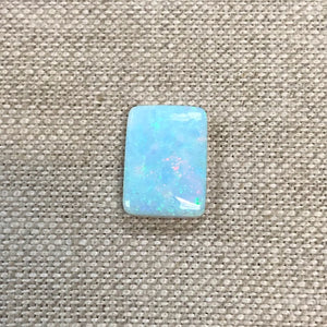 Sterling Opal 10x14mm Rectangle Cabochon
