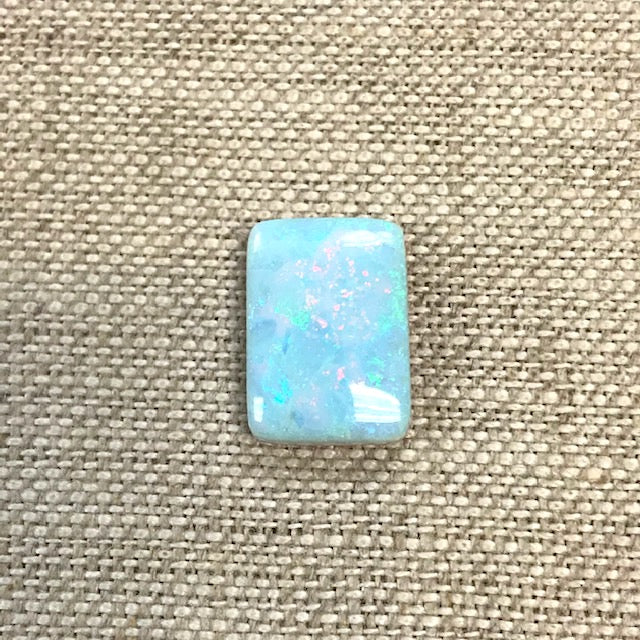 Sterling Opal 10x14mm Rectangle Cabochon