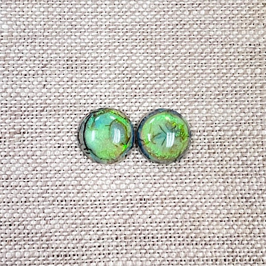 Sterling Opal 10mm Round Cabochon Set