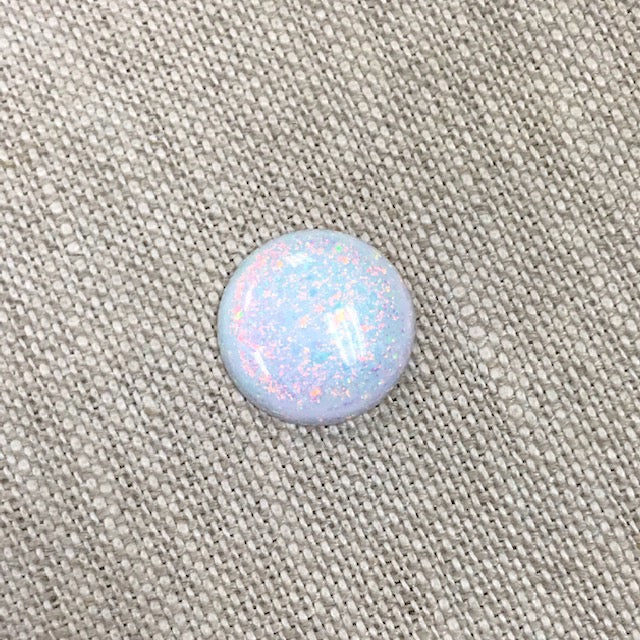 Sterling Opal 14mm Round Cabochon