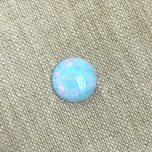 Sterling Opal 14mm Round Cabochon