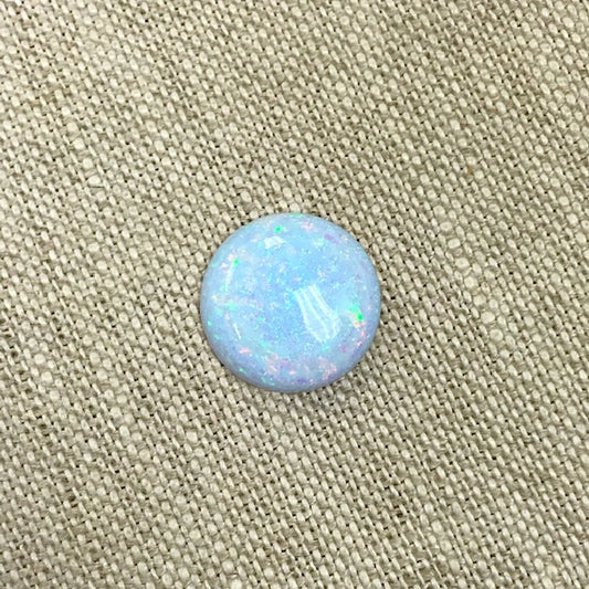 Sterling Opal 14mm Round Cabochon