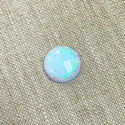 Sterling Opal 14mm Round Cabochon