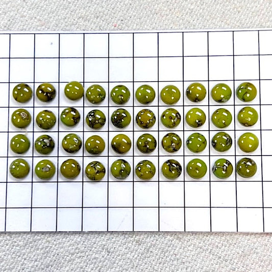 Sonoran Gold 5mm Round Calibrated Cabochon Set - 40 Pieces