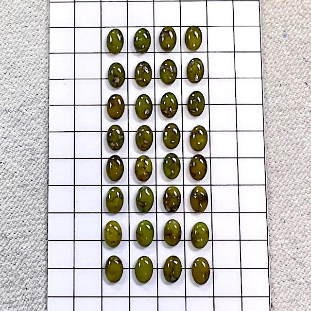 Sonoran Gold 4x6mm Oval Calibrated Cabochon Set 32 Pieces
