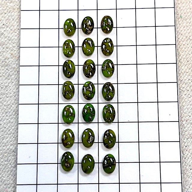 Sonoran Gold 4x6mm Oval Calibrated Cabochon Set 21 Pieces