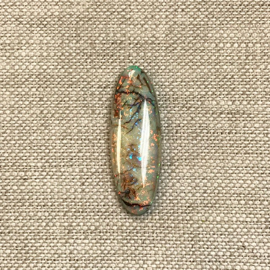 Sterling Opal 10x30mm Oval Cabochon