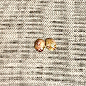 Sterling Opal 8x10mm Oval Cabochon Set