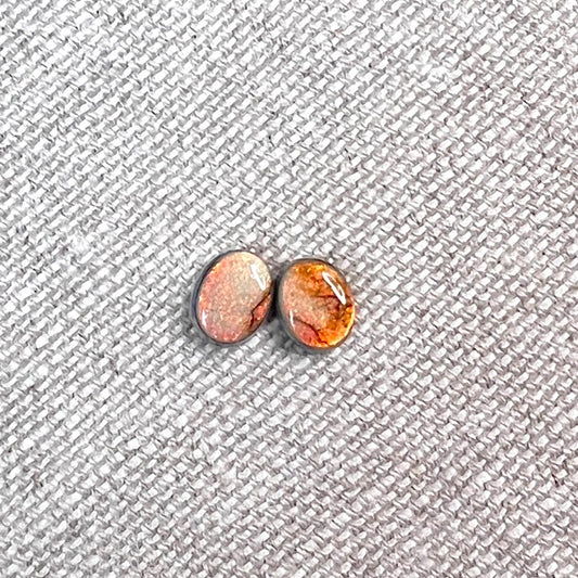 Sterling Opal 8x10mm Oval Cabochon Set