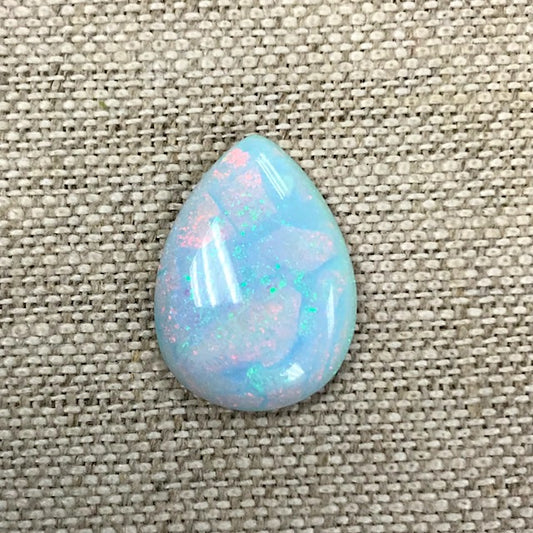 Sterling Opal 13x18mm Pear Cabochon