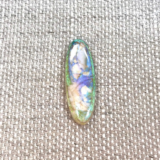 Sterling Opal 10x30mm Oval Cabochon