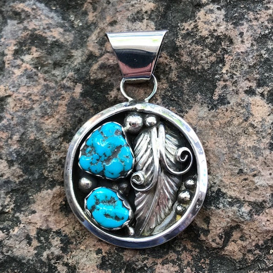 Sleeping Beauty Turquoise Pendant