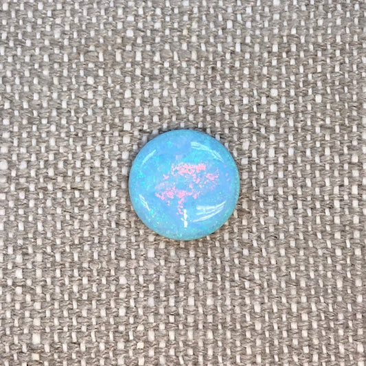 Sterling Opal 14mm Round Cabochon