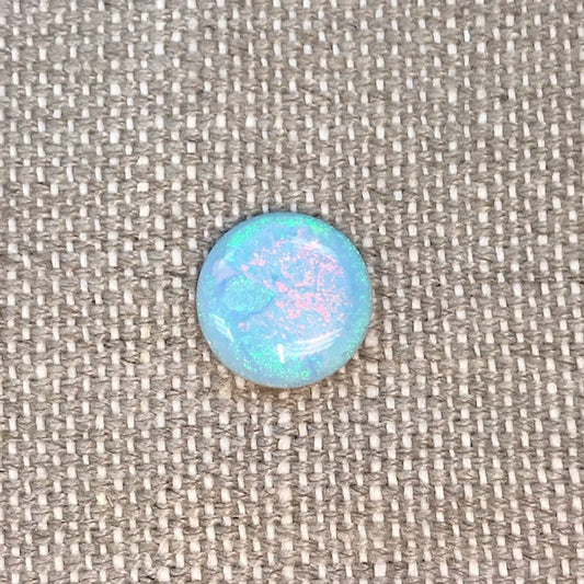 Sterling Opal 14mm Round Cabochon