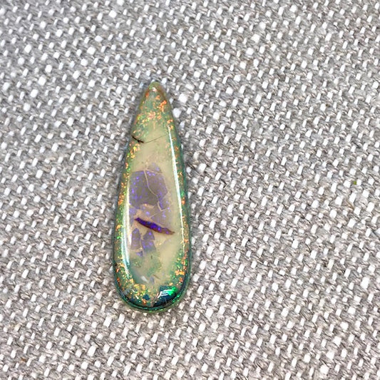 Sterling Opal 10x30mm Long Pear Cabochon