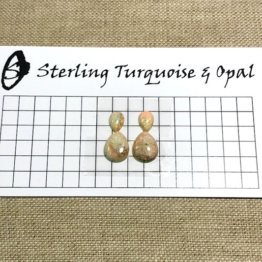 Sterling Opal Cabochon Set