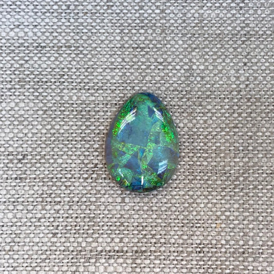 Sterling Opal 13x18mm Pear Cabochon