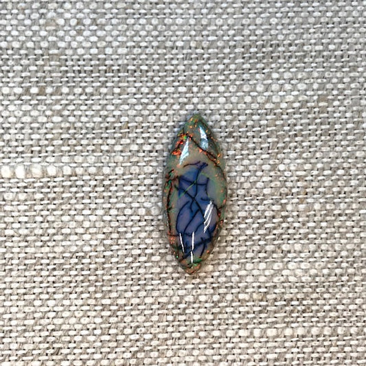 Sterling Opal 7x18mm Marquise Cabochon